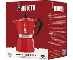 Bialetti Moka Express Nutcracker 6tz raudona