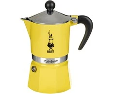 Bialetti espreso kavos virimo aparatas Rainbow 3 puodeliai geltoni