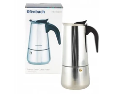 Kavavirė Ofenbach Slėginis kavos aparatas 101103 kawiarka 0.6 L INOX (KAMI-KA-010-33)