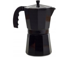 Verk Kavinukas Moka 600 ml, 12 puodelių, juodas blizgus