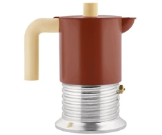 Alessi Vite PM01/3 BR Moka puodas, 3 puodeliai - Ruda
