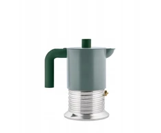Alessi Vite PM01/3 GR Moka pot, 3 cups - Sage Žalias