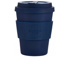 Kavos puodelis Ecoffee Cup* Kietos spalvos „Dark Energy“ 350 ml – tamsiai mėlyna