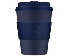 Kavos puodelis Ecoffee Cup* Kietos spalvos „Dark Energy“ 350 ml – tamsiai mėlyna
