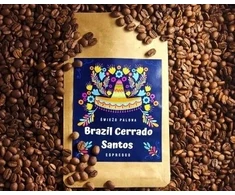 Kavos pupelės Świeżo Palona Kavos pupelės Brazilija Cerrado Santos Natural 250g