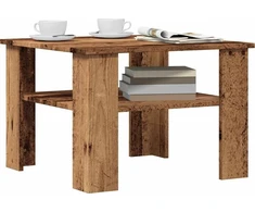 kavos staliukas Old Wood 60x60x42 cm Engineered Wood