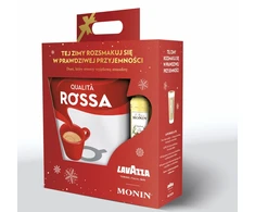 Kawa ziarnista Lavazza Qualita Rossa 1kg + syrop MONIN