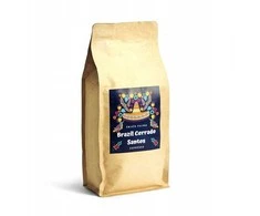 Kavos pupelės Świeżo Palona Kavos pupelės Brazilija Cerrado Santos Natural 1kg