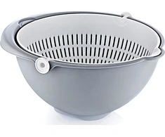Keeeper KEEEPER - 2w1 - Miska - Cedzak - Stella - pilka - 21x21x10,5 cm