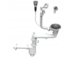[[KEEP0]] AKCES 19040 Praustuvo sifonas 1-KOM Butelinis automatinis Su grindų skalbimo mašinos/indų plovimo mašinos išėjimu Sietelis 3,5'' Kamštis su filtru Rankenėlė ABS chromas Vertikalus, horizontalus išleidimas fi 40 // SZT.A.40-PP-1KOM-3,5'-AUTOMAT