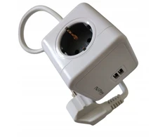 Aura_Line Buitinis ilgintuvas AURA LINE, 4 vt., 2USB C, 1,5m