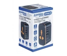Kelioninis adapteris DONAU TRAVEL 205, juodas