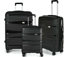 Kelioninis RW Travel Alfrida Collection 3 lagaminų komplektas, juodos spalvos