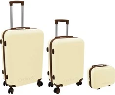 Kelioninis ORDINETT 3 dalių komoda 60L (42x25x64cm) + 43L (36x23x56cm) + 15L (24x17x33cm) balta