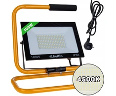Keltin 100 W LED prožektorius su konstrukciniu stovu ir laidu - neutrali balta spalva 4500 K (10)
