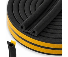 KELTIN Savaiminio lipnumo tarpinė langams ir durims EPDM tipas P 9x5,5mm 100m /juoda (5903418309404)