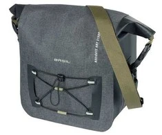 Kemer Krepšys na kierownicę BASIL NAVIGATOR STORM KF HANDLEBAR BAG 10-11L pilkas juodas