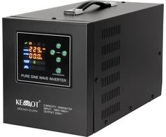 Maitinimo šaltinis KEMOT PROsinus-1500-LFP4 avarinis maitinimo šaltinis, grynos sinusinės bangos keitiklis su įkrovimo funkcija 12V 230V 1500VA/1050W