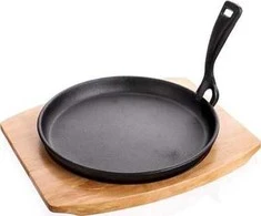 Banquet Keptuvė Ketaus 22cm su medin. padėklu