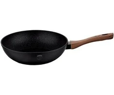 GRANITU DENGTA WOK 28cm 3,2L BERLINGER HAUS EBONY ROSEWOOD BH-1719