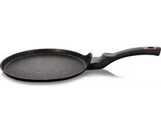 GRANITINĖ SKELĖ BLYNELIAMS 28cm BERLINGER HAUS Juodas ROSE BH-6181