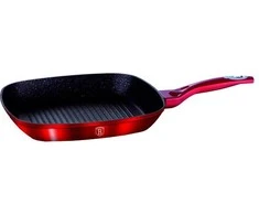 28CM GRANITINĖ GRILĖLĖ BERLINGER HAUS METALLIC LINE BURGUNDY BH-1271-N