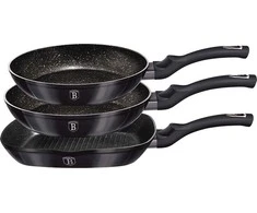 Berlinger Haus BerlingerHaus keptuvių rinkinys Carbon Pro Collection, 3 vnt, BH/6904
