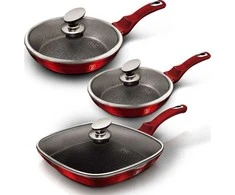 Berlinger Haus nustatyti metalo linija Burgundy Edition 20 24 28cm