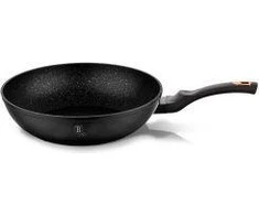 GRANITE / WOK KEDA 28 cm BERLINGER HAUS Juodas ROSE BH-1638-N