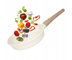 Keptuvė Brunbeste Granitinė marmurinė Neprilimpančio paviršiaus indukcinė dujinė 26cm smėlio spalvos BRUNBESTE BB-5537