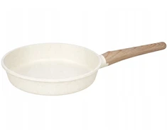Keptuvė Brunbeste Granitinė marmurinė Neprilimpančio paviršiaus indukcinė dujinė 26cm smėlio spalvos BRUNBESTE BB-5537