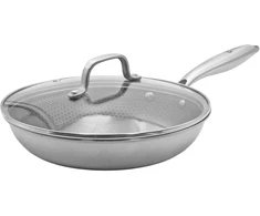 Keptuvė Brunbeste Keptuvė plieninė su dangteliu indukcija NON-STICK plaster miodu 24CM BRUNBESTE BB-5554