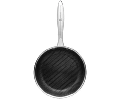 Keptuvė Brunbeste Keptuvė plieninė su dangteliu indukcija NON-STICK plaster miodu 24CM BRUNBESTE BB-5554
