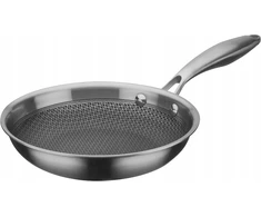Brunbeste keptuvė PLIENINĖ 24 cm SU MEDAUS KORIO DANGALU 5550