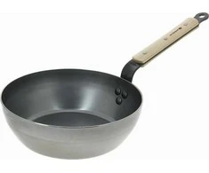 De Buyer Deep skillet, 24 cm, 7.7 cm, Mineral B Bois
