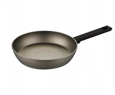 Keptuvė Lumarko Aston 20 cm indukcinė. Autorius Mateusz Gessler (šampanės spalvos, neprideganti danga, juoda rankena) (FLORINA-PA-107-68)