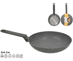 Keptuvė 24 cm, granito efekto, 4,8 x 44,5 x 24 cm, KITCHEN&amp;GO