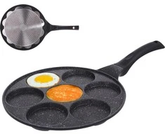 Orion Keptuvė kiaušiniams GRANDE 27 cm granitinė 7 formos