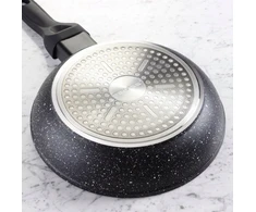 Keptuvė Tiross Keptuvė marmurowa su dangteliu 24cm na gaz INDUKCJA nieprzywierająca TIROSS TS-1254P