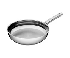 WMF Profi nerūdijančio plieno keptuvė, 24 cm, Cromargan nerūdijantis plienas 18/10, TransTherm dugnas, tinka indukcinėms viryklėms, ergonomiška