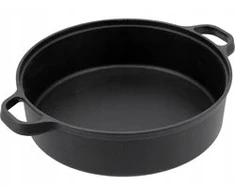 Keptuvė Yato PATELNIA ŻELIWNA GRILLOWA GŁĘBOKA 28CM
