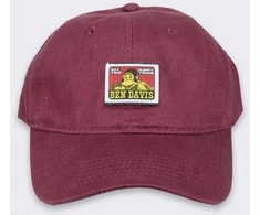 Kepurė Adidas Beno Daviso „Twill“ beisbolo kepuraitė su burgundiška danga