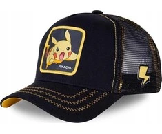 Kepurė Capslab „Freegun Pokemon Pikachu“ kepuraitė CL-PKM2-1-PIK7 juoda, vieno dydžio