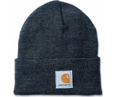 Kepurė Carhartt Czapka Carhartt akrilo kepuraitė anglis