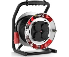 Kerg BUGNO PLATINIMAS KERG 3G2.5 20M Juodas H05RRF PL EPR guminiai fiksuoti lizdai