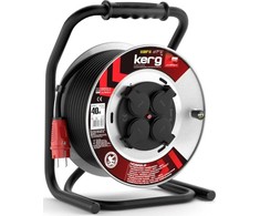 Kerg BŪGNO PLATINIMAS KERG 3G2.5 40M Juodas H05RRF PL EPR guminiai fiksuoti lizdai