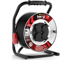 Kerg BUGNO PLATINIMAS KERG 3G2.5 50M Juodas H05RRF PL EPR guminiai fiksuoti lizdai
