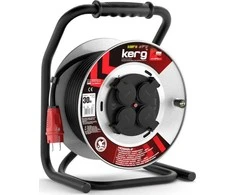 Kerg BUGNO PLATINIMAS KERG 3G2.5 30M Juodas H05RRF PL EPR guminiai fiksuoti lizdai