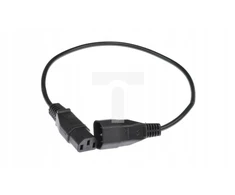 Kerg Ilgintuvas 230V IEC320 C14/C13 0,5 m juodas
