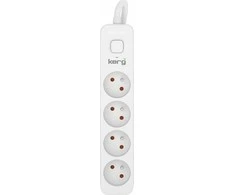 KERG maitinimo juosta su jungikliu 4 lizdai 1,5m-16A
